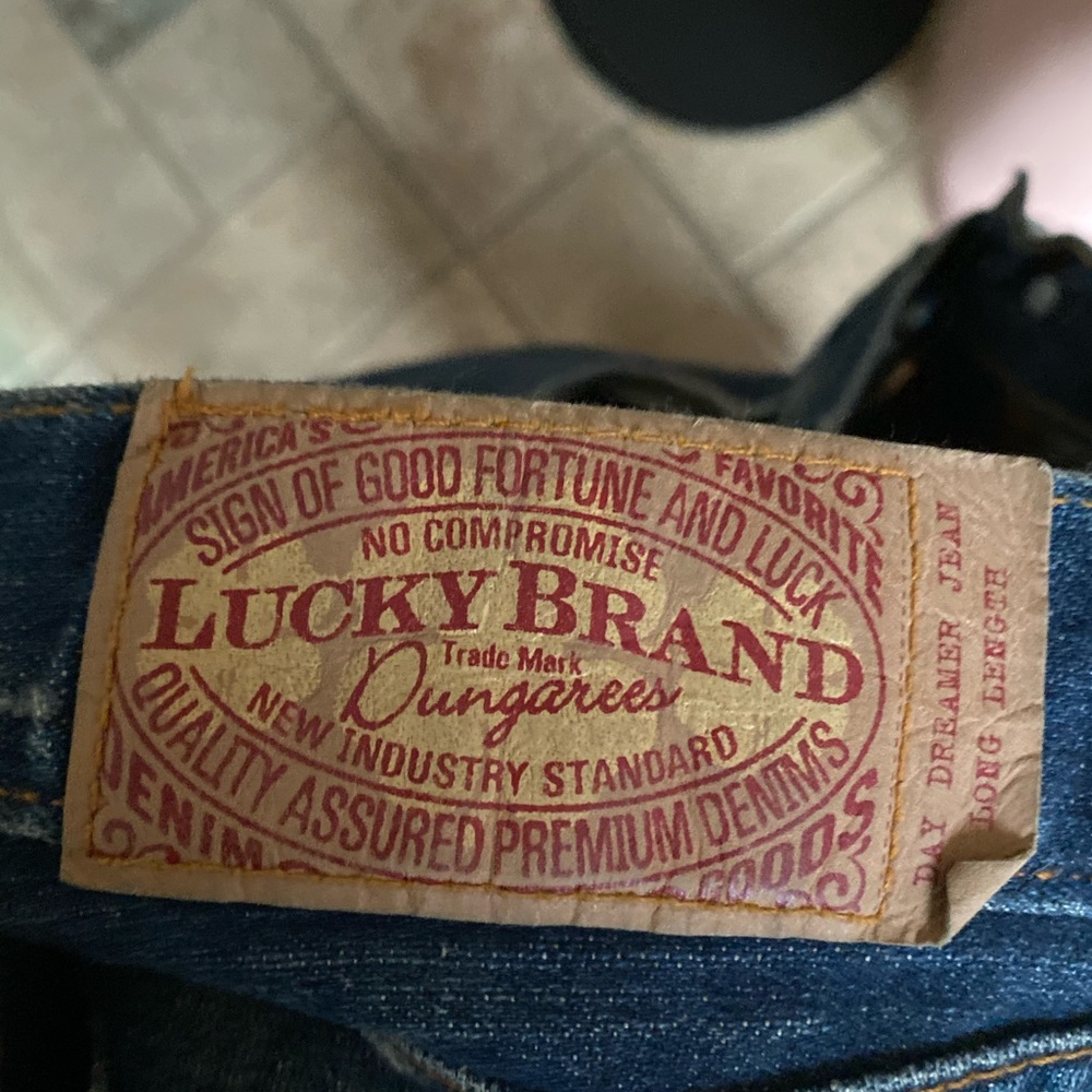 Lucky Brand Sz 8 Day Dreamer Jean Long Length Low Rise Bootcut Jeans - Picture 4 of 6